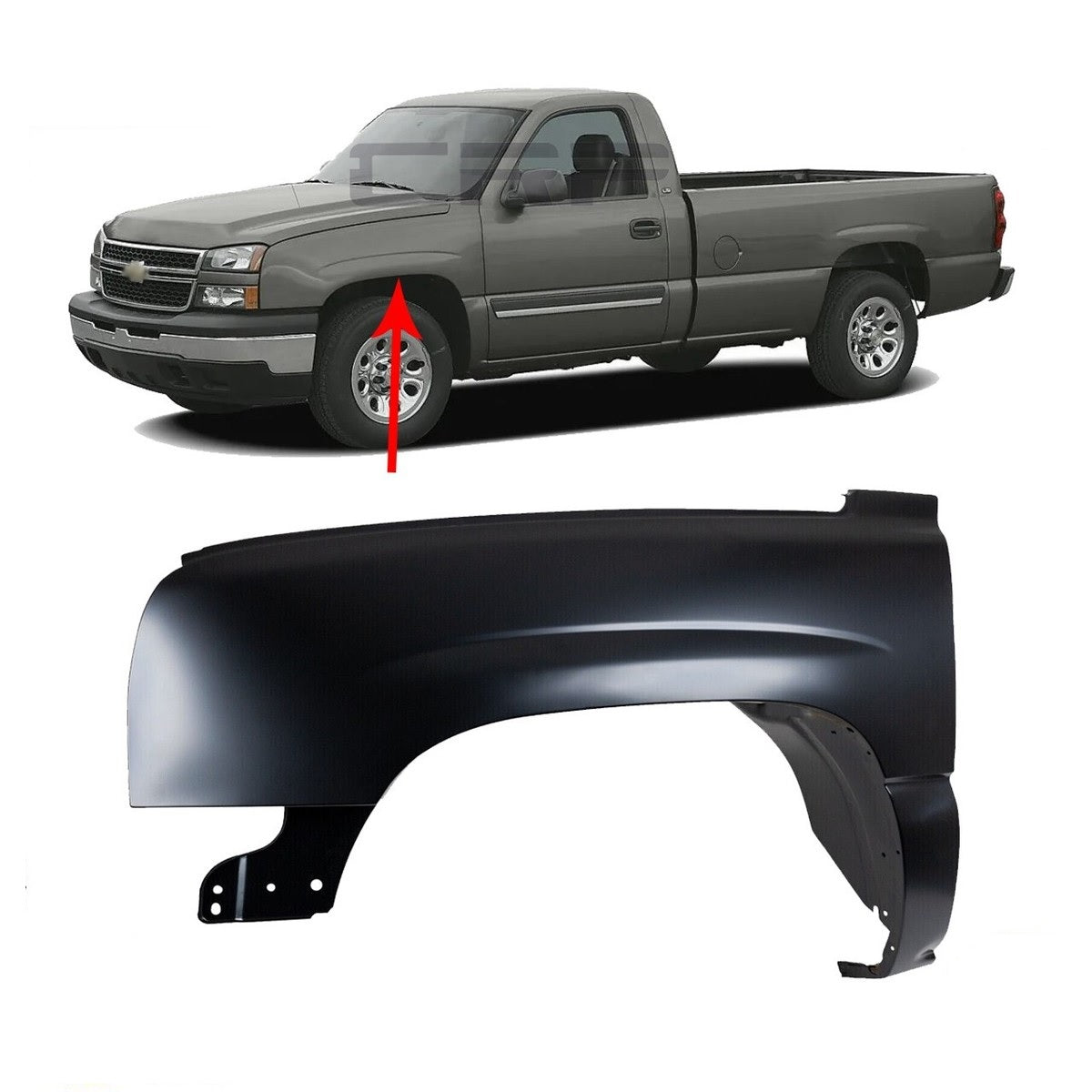 2003 - 2006 Chevrolet Silverado Fender GM1240305 GM1241305
