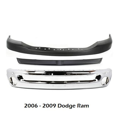 Dodge RAM 2002 - 2008 Upper Bumper Assembly Fits 2006 - 2009