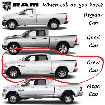 2009-2018 RAM 1500 2500 3500 - CREW CAB - Rockers and Cab Corners Kit