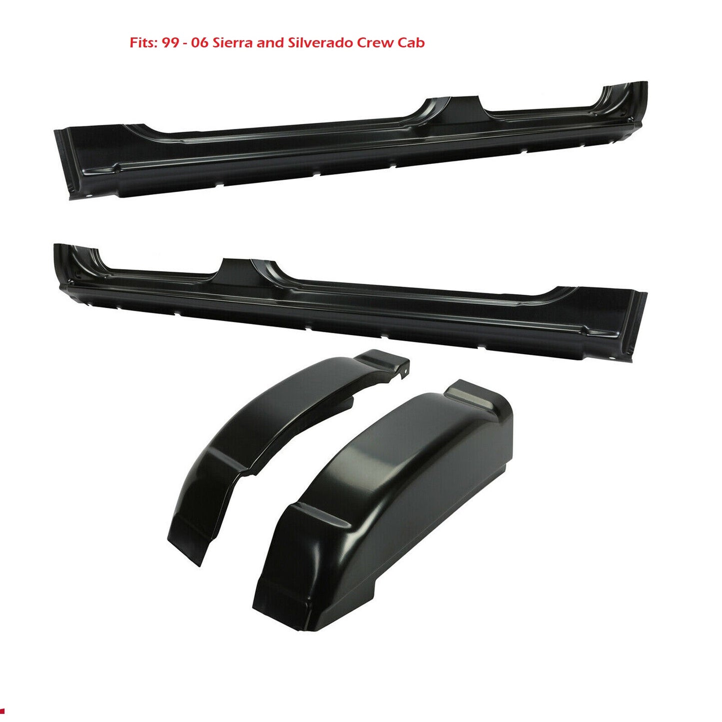 GMC & Chevrolet 1999 - 2006 Rocker Panel and Cab Corner Kit for Crew Cab
