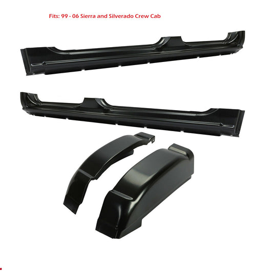 GMC & Chevrolet 1999 - 2006 Rocker Panel and Cab Corner Kit for Crew Cab