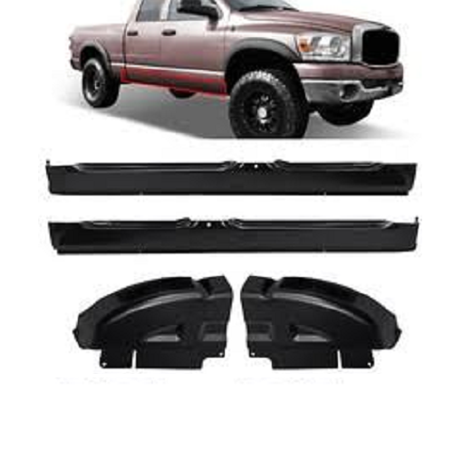 2002 - 2008 Dodge RAM Quad Cab Outer Rockers and Cab Corners Set