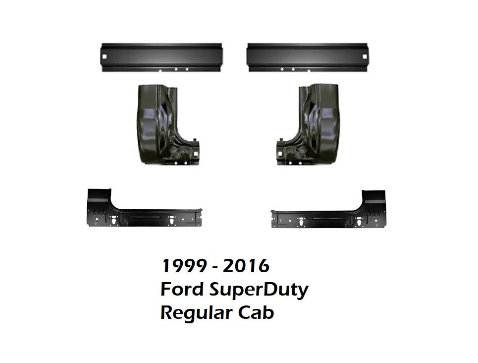 1999-2016 Ford Super Duty Regular Cab Inner Rockers, Outer Rockers and Cab Corners Kit