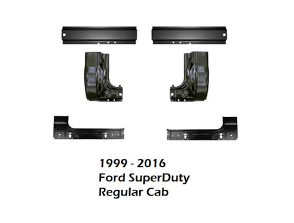 1999-2016 Ford Super Duty Regular Cab Inner Rockers, Outer Rockers and Cab Corners Kit