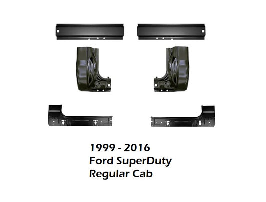 1999-2016 Ford Super Duty Regular Cab Inner Rockers, Outer Rockers and Cab Corners Kit