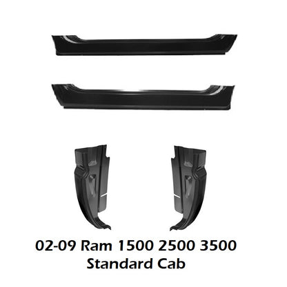 2002-2009 Dodge RAM 1500 2500 3500 Rocker Panel & Cab Corner Kit for Standard Cab