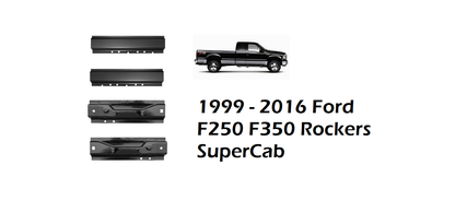 1999 - 2016 Ford F250 F350 F450 Rocker Panel  and Cab Corner Set - Super Cab