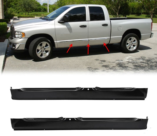 2002 - 2008 Dodge RAM Quad Cab Outer Rockers and Cab Corners Set