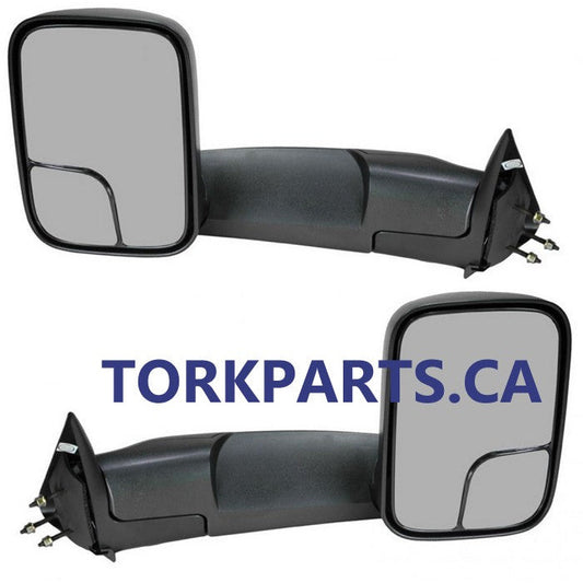 Dodge Dakota 1997 - 2004 *Fits 1998 - 2002 Dodge Ram Towing Mirrors with power, heat and backing plate - Pair  CH1320307PR