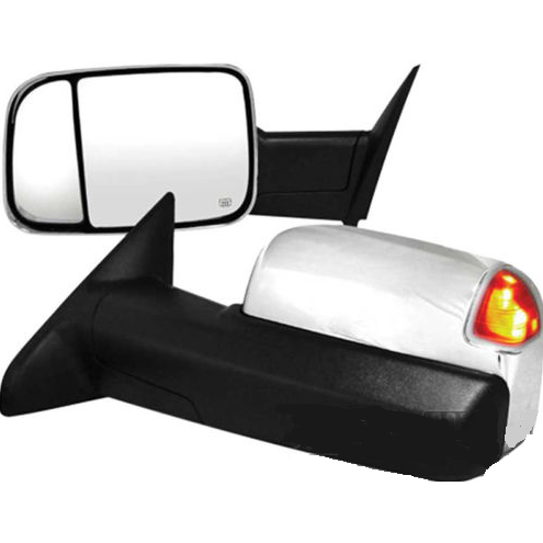 2009 - 2012 Dodge Ram Tow Mirror Chrome with signal