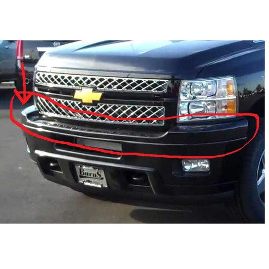 Front Bumper Chrome Kit With Brackets For 2007-2010 Chevy Silverado 2500HD/3500 – Complete Set