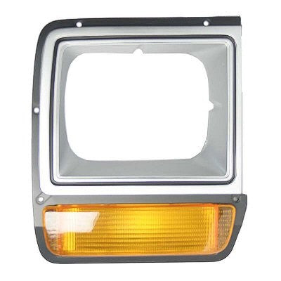 Dodge Full Size Pickup Headlight Door Chrome/Black CH2513135 / CH2512135