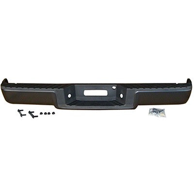 Ford F150 2004 - 2008 - Fits 2004 - 2005 F150 Step Bumper Black without Park Sensor holes - Assembly FO1103126