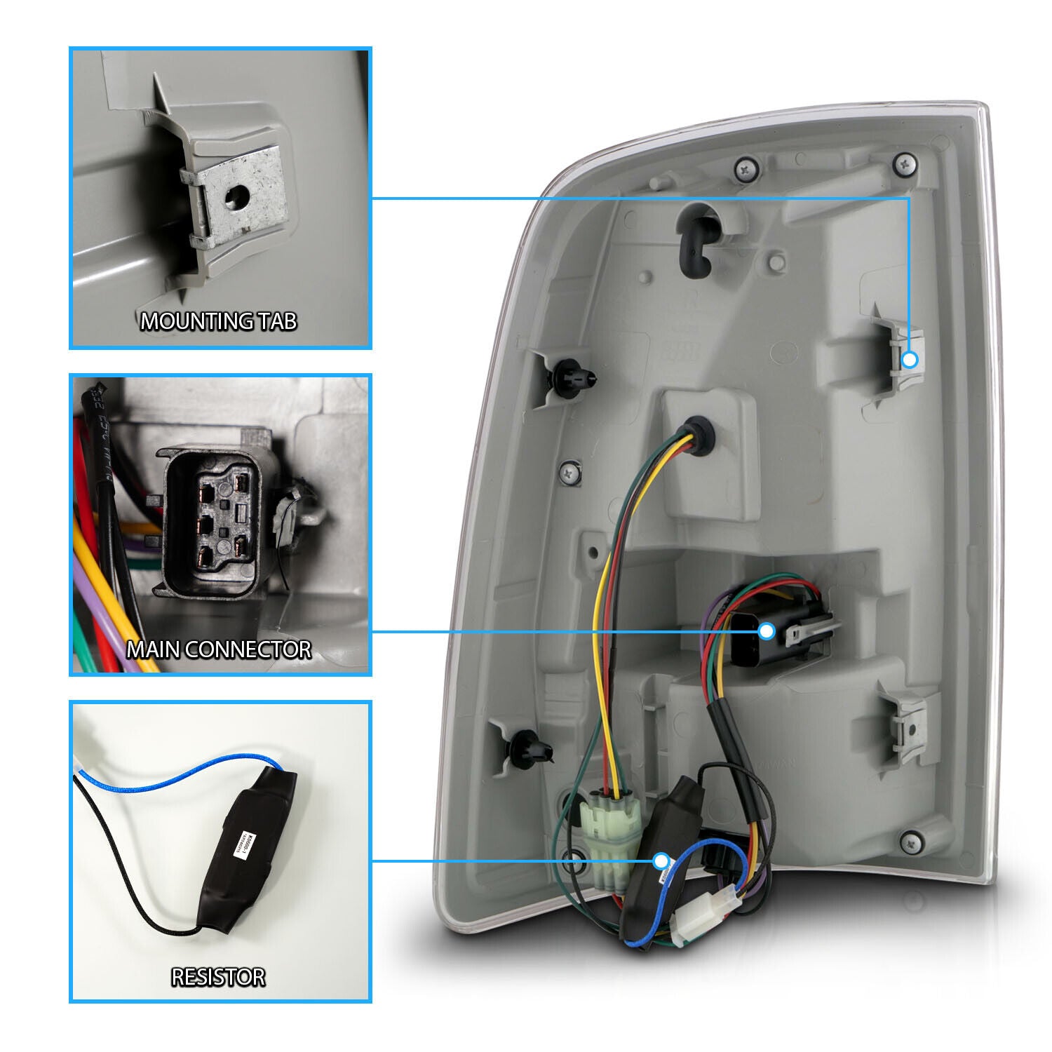 2016 Ram 1500 Accessories OXILAM S For Dodge RAM 2010-2018 - Super Bright White 5500K (Set Of 2) LED License Plate Light - Foto 5