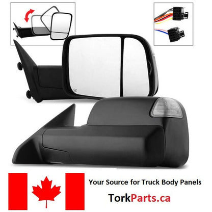 Dodge RAM 2009 - 2018 -> *Fits only 2013 - 2018 Ram 2500 3500 Power Folding Tow Mirror w/ Memory CH1320402 / CH1321402