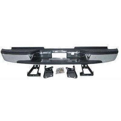 1999-2007 GMC Sierra, Chevrolet Silverado 2500 3500 Chrome Rear Bumper Assembly GM1103129