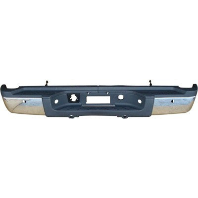 Silverado 2007 - 2013 Fits: 2011 - 2014 GMC Sierra or Chev Silverado 2500 3500 Rear Chrome bumper assembly with park sensor holes  GM1103165