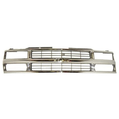 Silverado 1988 - 1997 Fits 1994 - 2002 Chevrolet Silverado Tahoe Suburban Chrome Grille  GM1200238