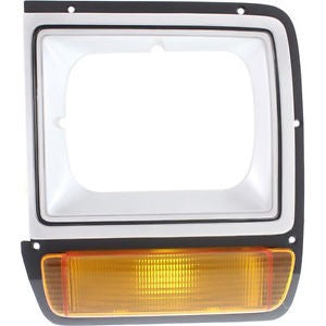 Dodge RAM 1981 - 1993 Fits 1986 - 1990 Dodge Full Size Pickup Headlight Door Silver/Black CH2512122